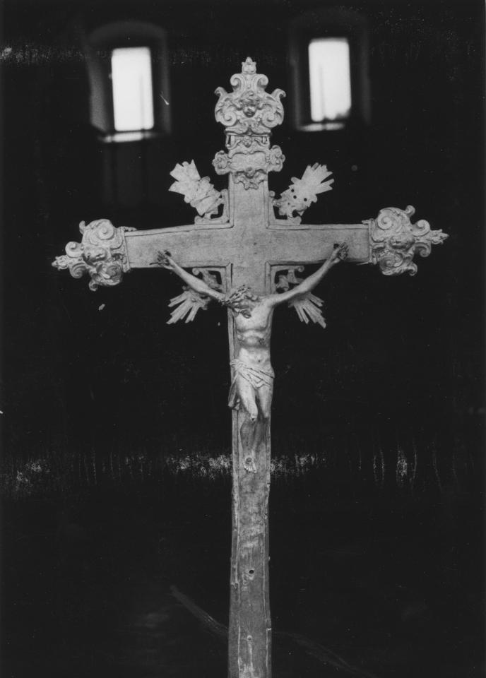 croce processionale - bottega Italia meridionale (secc. XVIII/ XIX)