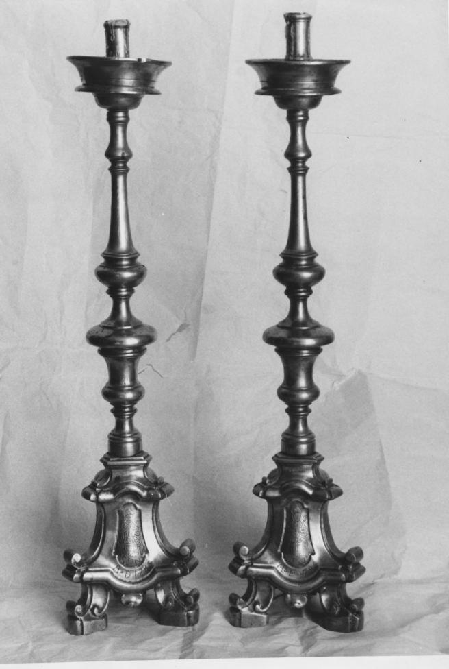 candeliere, serie - bottega lucana (sec. XVIII)