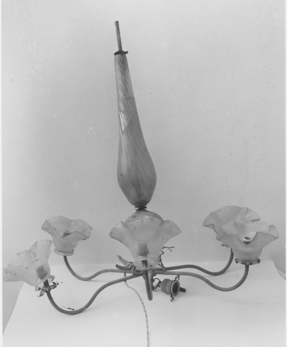 lampadario - bottega lucana (seconda metà sec. XIX)