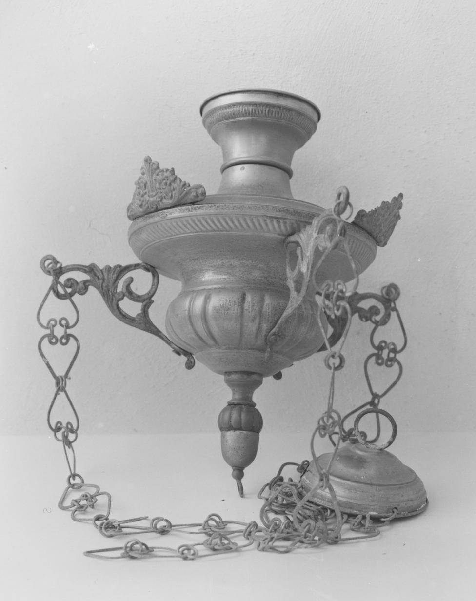 lampada pensile - bottega napoletana (metà sec. XIX)