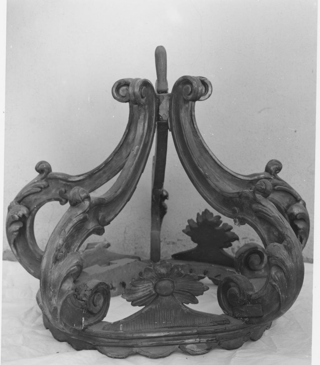 corona di tronetto per esposizione eucaristica - bottega napoletana (seconda metà sec. XVIII)