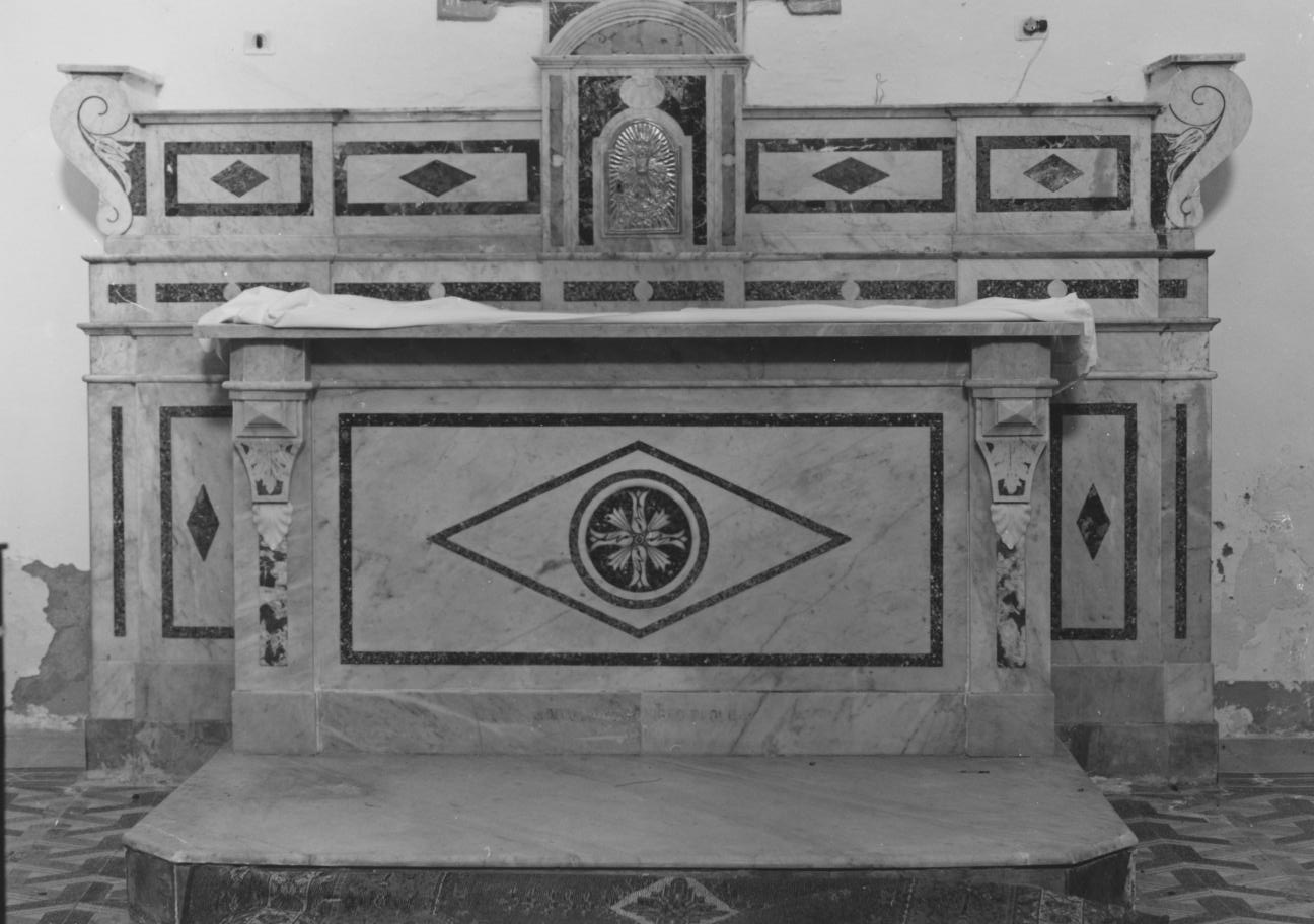 altare maggiore - bottega Italia meridionale (sec. XX)