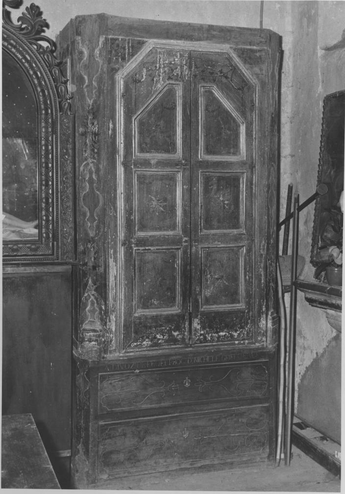 armadio da sacrestia - bottega lucana (terzo quarto sec. XVIII)