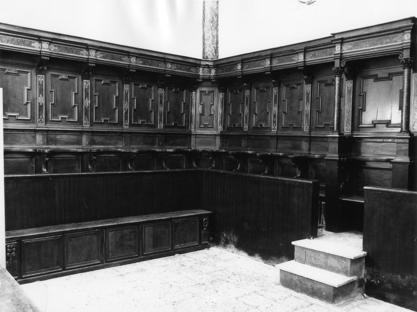 cassapanca - produzione lucana (sec. XVII)