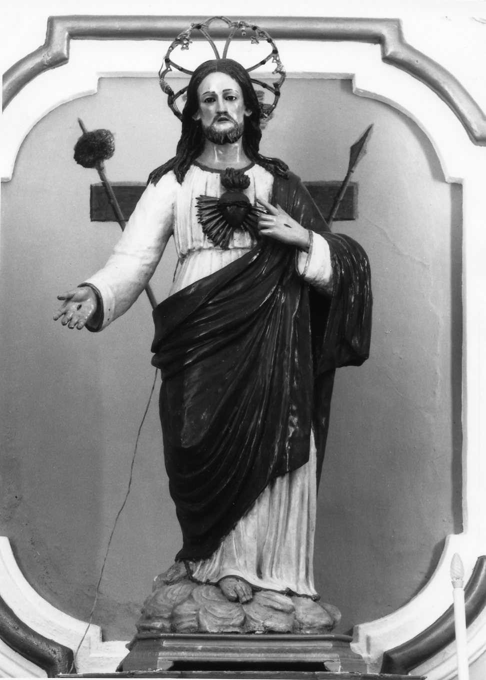 Sacro Cuore di Gesù (scultura) - bottega campana (sec. XIX)