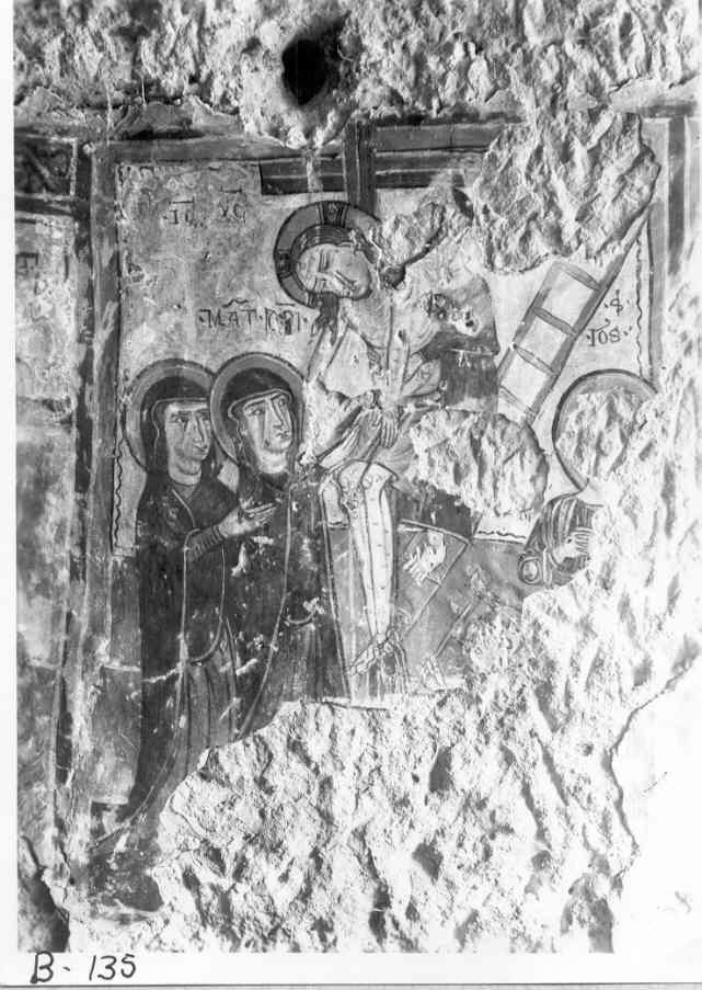 deposizione di Cristo dalla croce (dipinto, elemento d'insieme) - ambito Italia meridionale (prima metà sec. XIV)