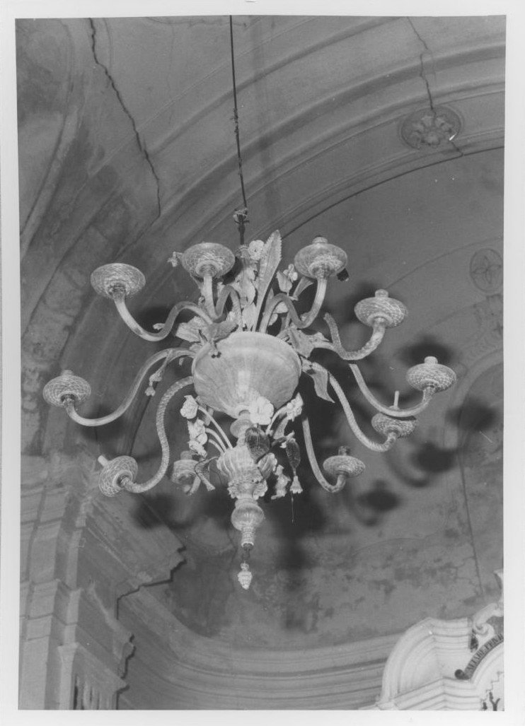 lampadario da chiesa - bottega Italia settentrionale (sec. XVIII)