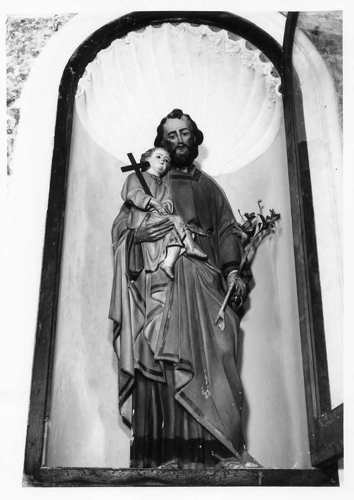 San Giuseppe e Gesù Bambino (scultura) - bottega Italia meridionale (seconda metà sec. XIX)