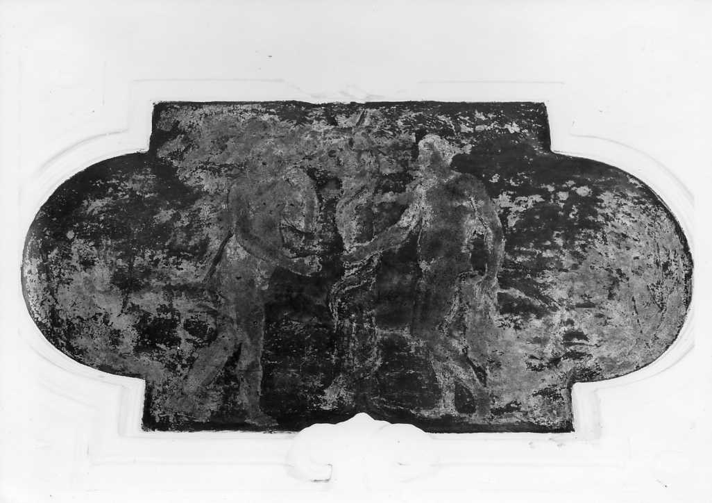 tentazione e caduta di Adamo e Eva (dipinto, elemento d'insieme) - ambito Italia meridionale (secc. XVII/ XVIII)
