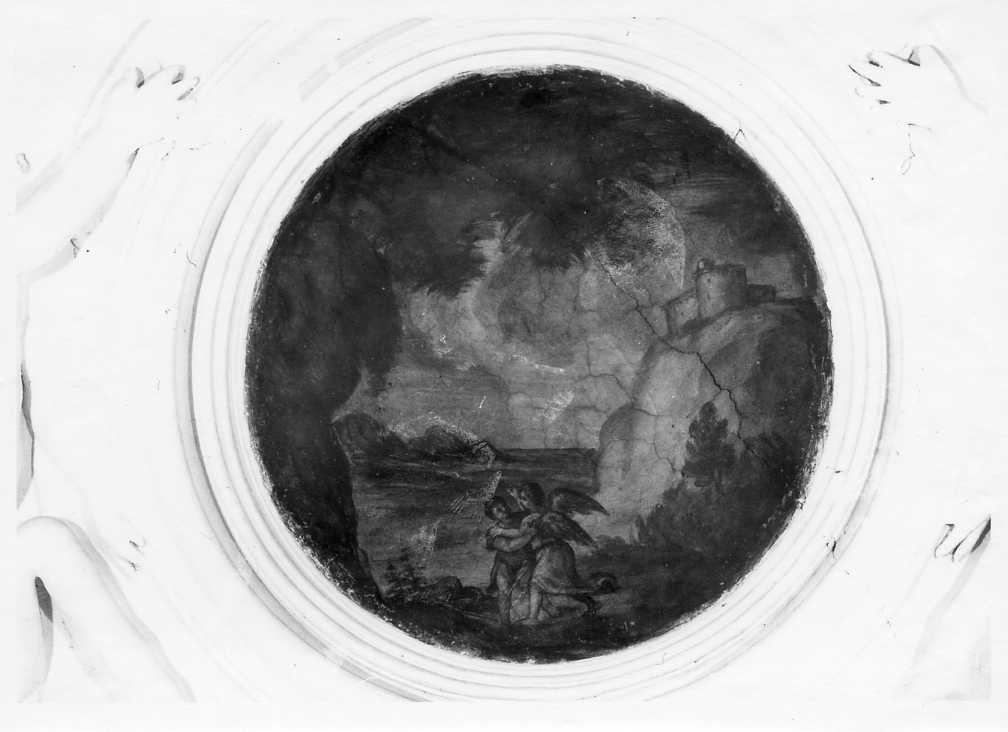 Tobia e l'Angelo (dipinto, elemento d'insieme) - ambito Italia meridionale (secc. XVII/ XVIII)