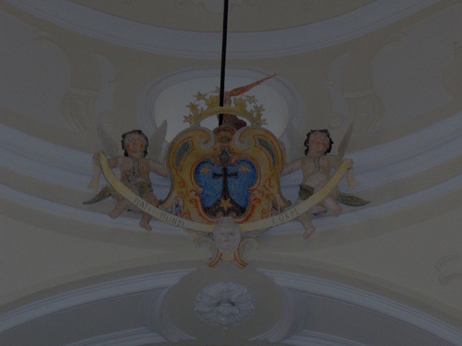 stemma dell'Ordine carmelitano (decorazione plastico-pittorica) - bottega Italia meridionale (fine/inizio secc. XVIII/ XIX)