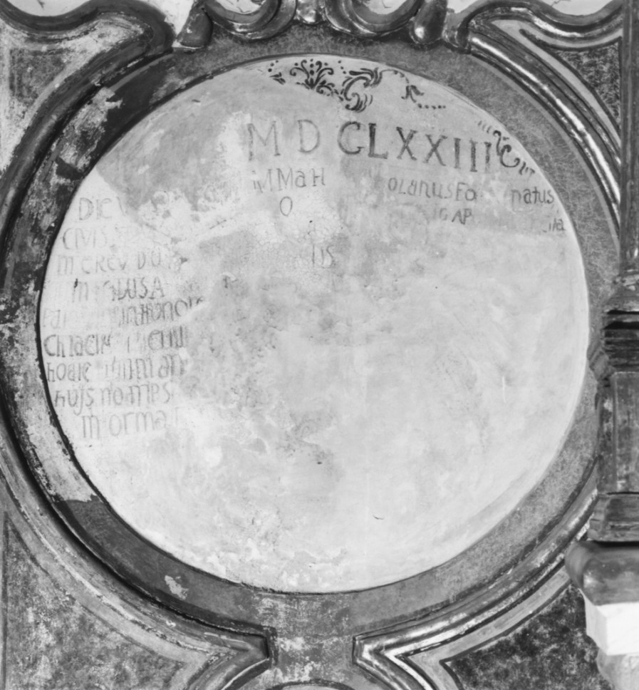 iscrizione (dipinto) - ambito Italia meridionale (terzo quarto sec. XVII)