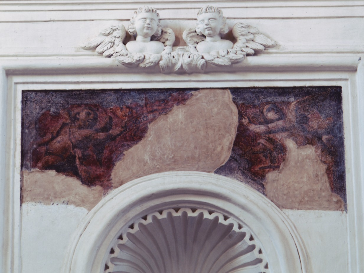 angeli reggicorona (dipinto) - ambito lucano (seconda metà sec. XVII)