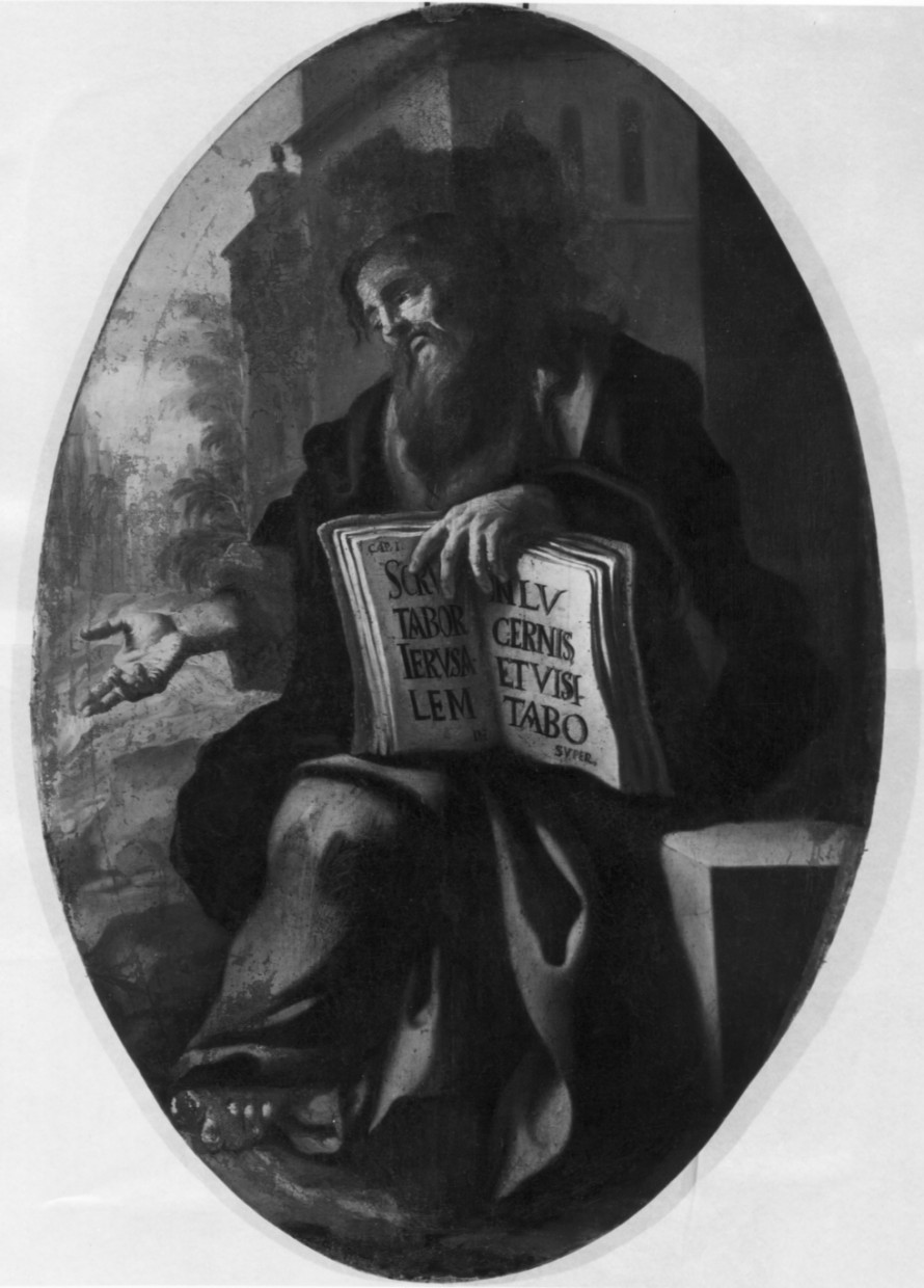 profeta Sofonia (dipinto) di Denati Salvatore (prima metà sec. XVIII)