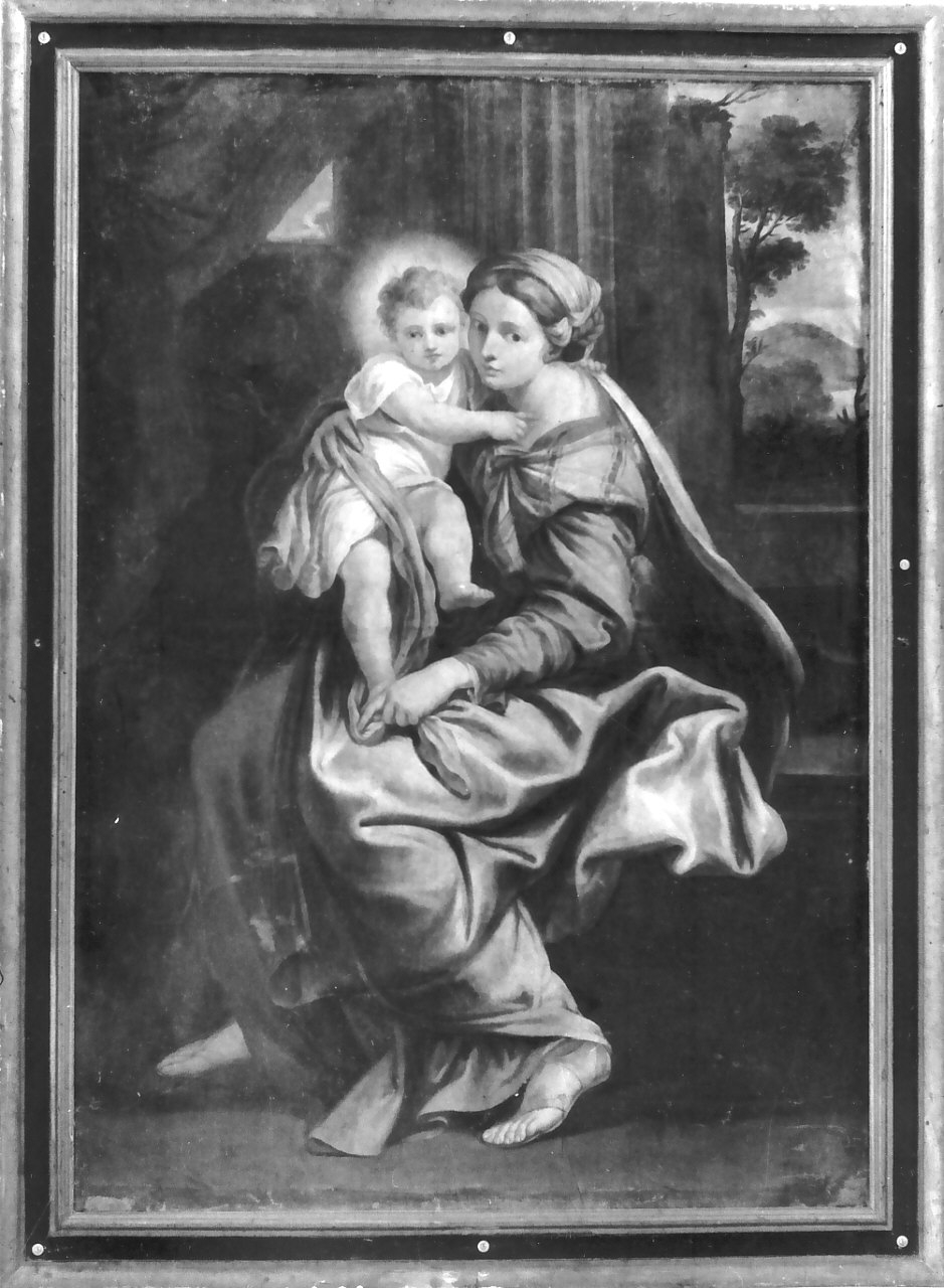 Madonna con Bambino (dipinto, opera isolata) - ambito Italia meridionale (primo quarto sec. XIX)