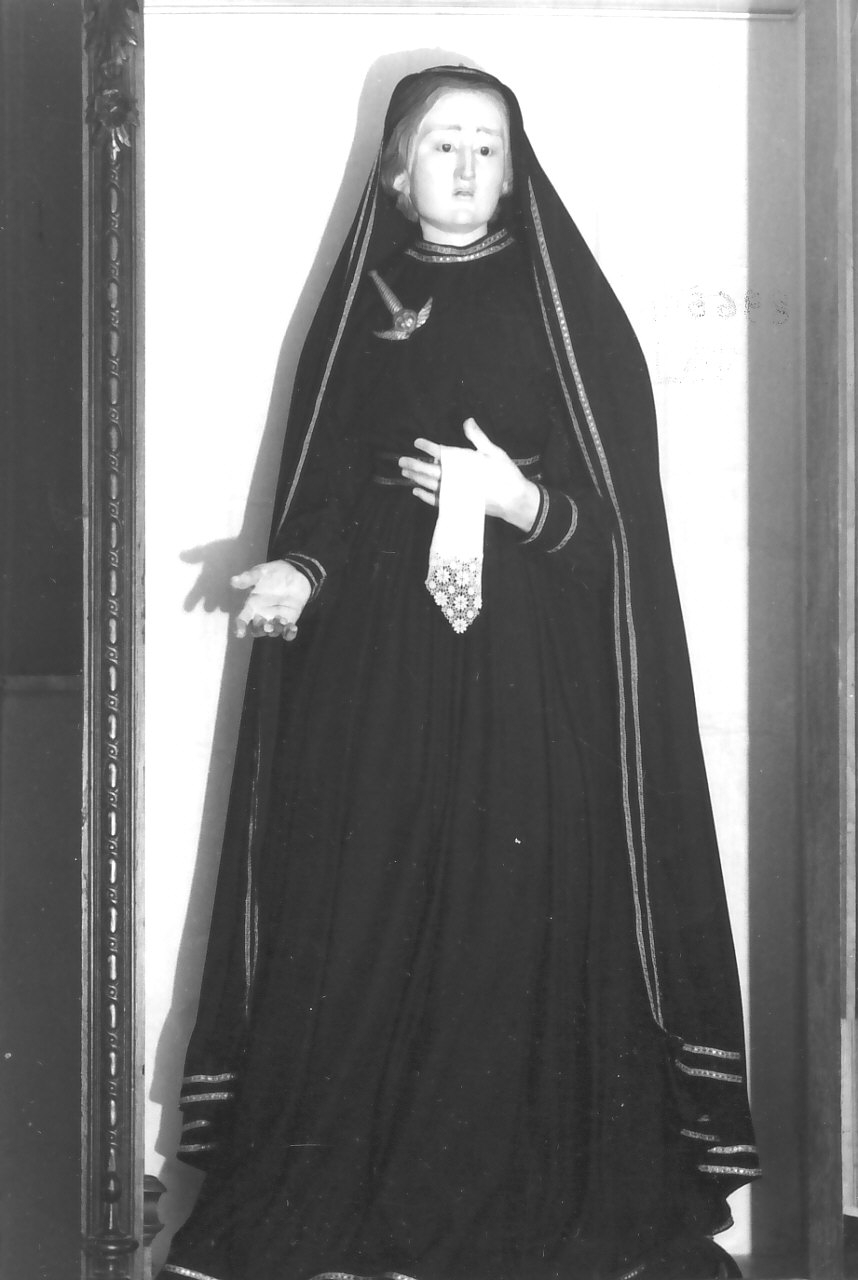 Madonna Addolorata (statua, opera isolata) - bottega calabrese (seconda metà sec. XIX)