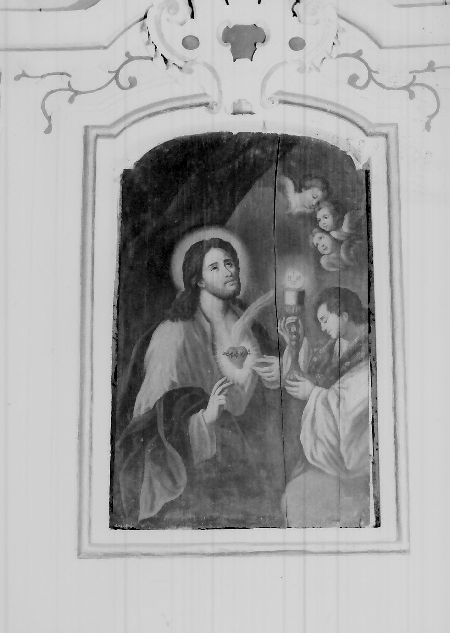Sacro Cuore di Gesù (dipinto, opera isolata) - ambito calabrese (fine sec. XIX)
