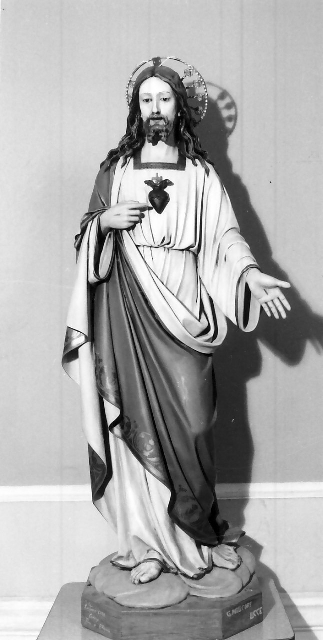 Sacro Cuore di Gesù (statua, opera isolata) di Malecore Giuseppe (inizio sec. XX)