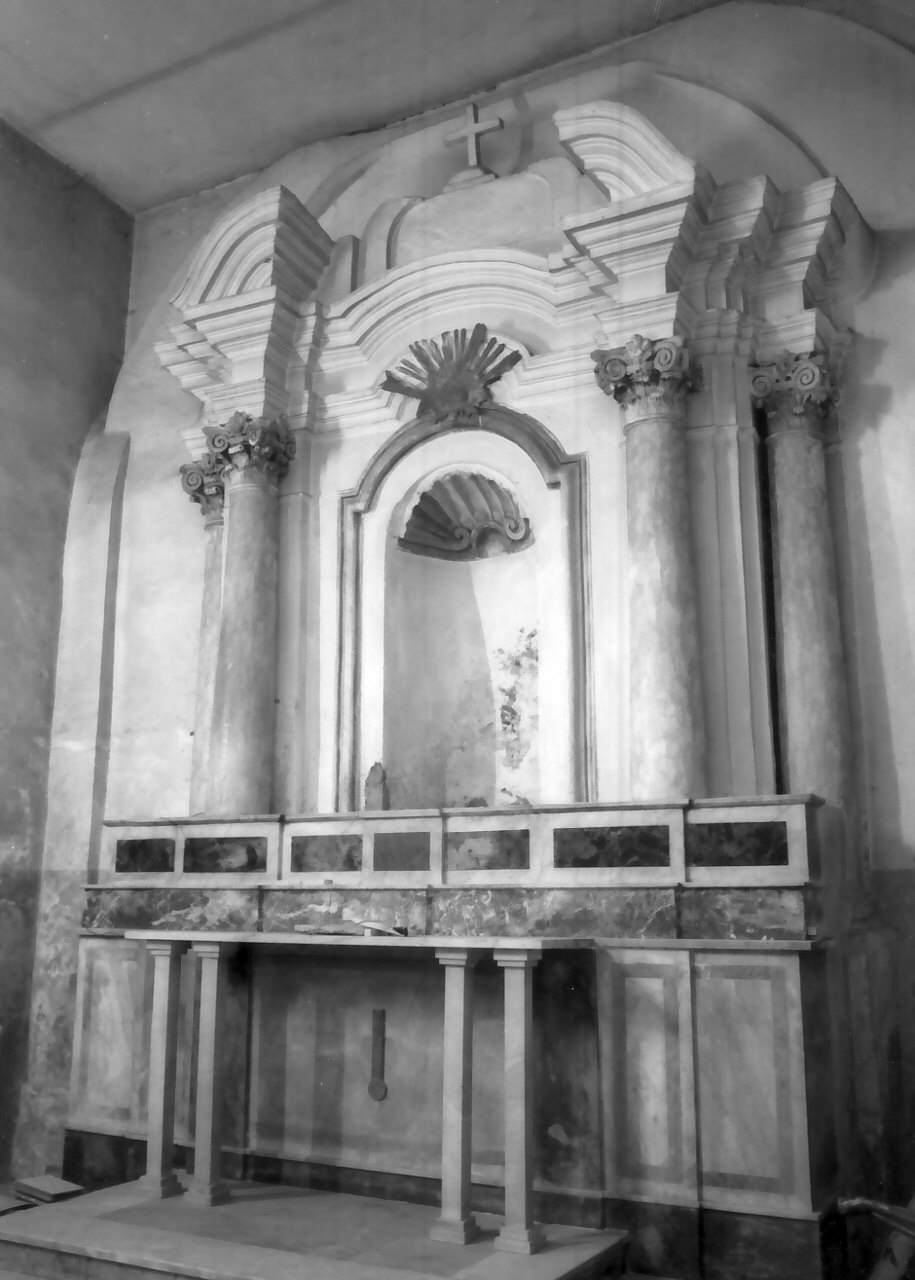 altare maggiore, opera isolata - bottega Italia meridionale (fine/inizio secc. XVIII/ XIX)