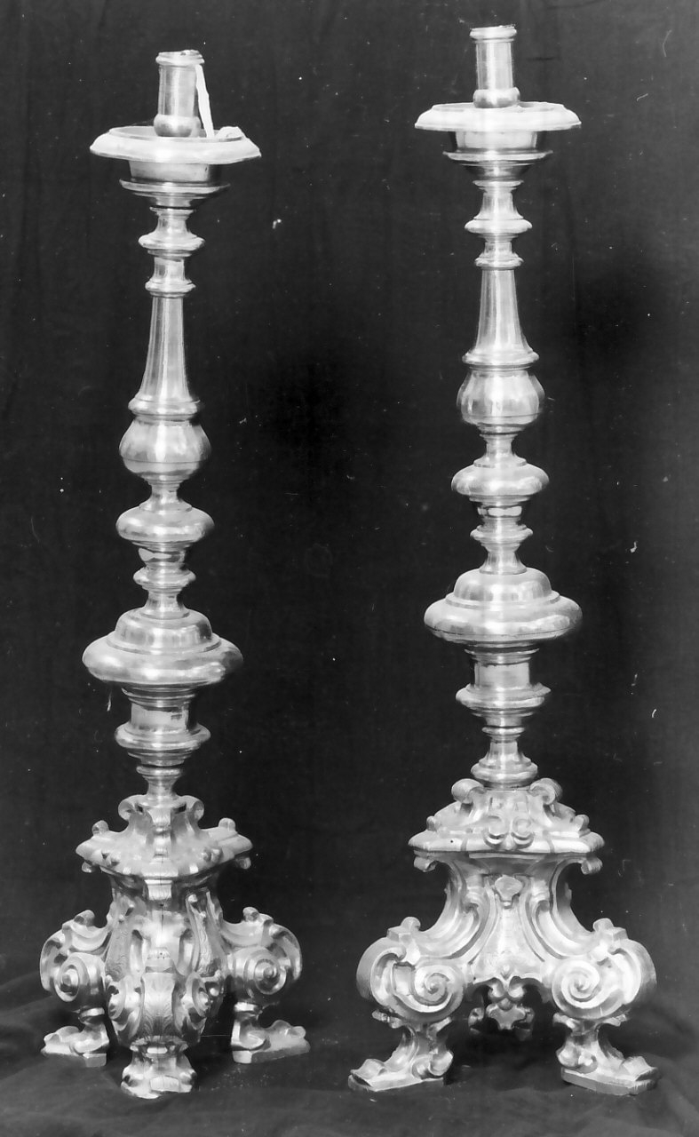 candeliere, serie - bottega napoletana (sec. XVIII)