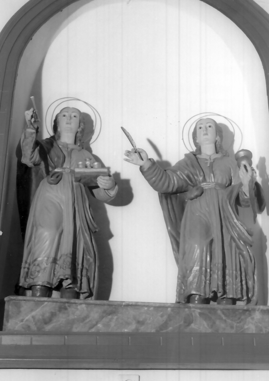Santi Cosma e Damiano (statua, coppia) - bottega Italia meridionale (sec. XIX)