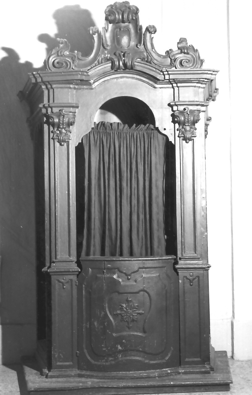 confessionale, opera isolata - bottega calabrese (inizio sec. XIX)