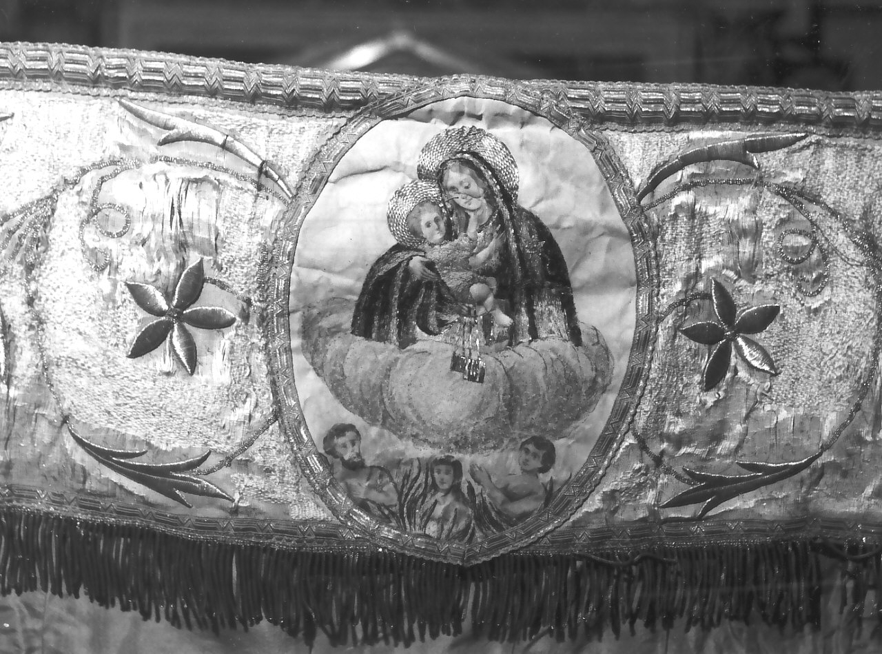 Madonna del Carmelo (baldacchino, opera isolata) - manifattura calabrese (inizio sec. XX)