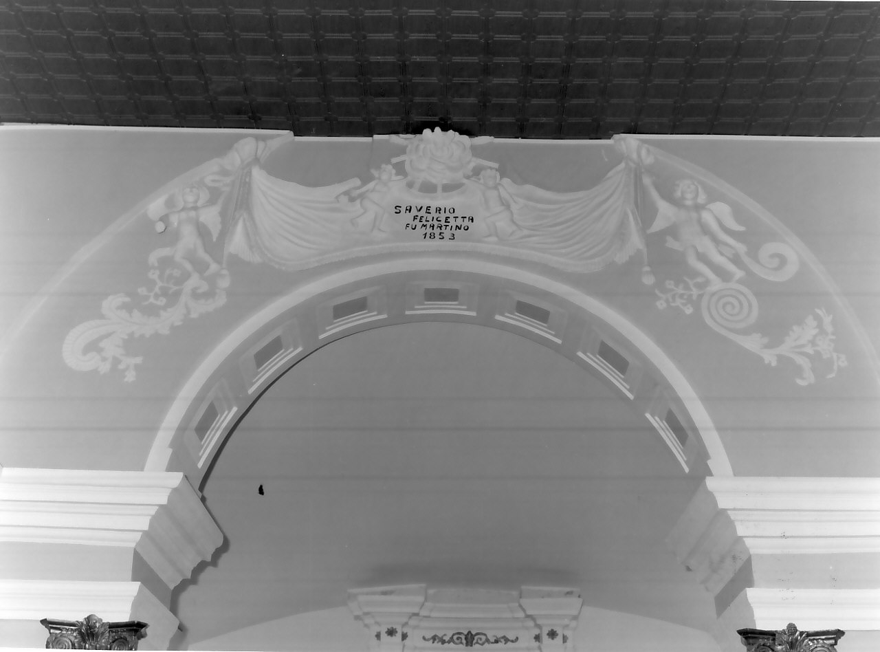 decorazione plastico-pittorica - bottega calabrese (sec. XIX)