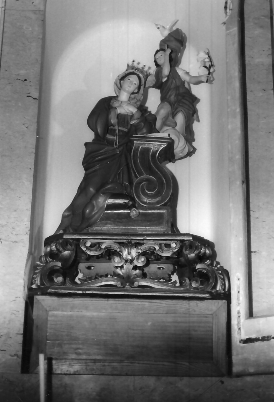Annunciazione (gruppo scultoreo, opera isolata) di Bonavita Giovanni (sec. XVIII)