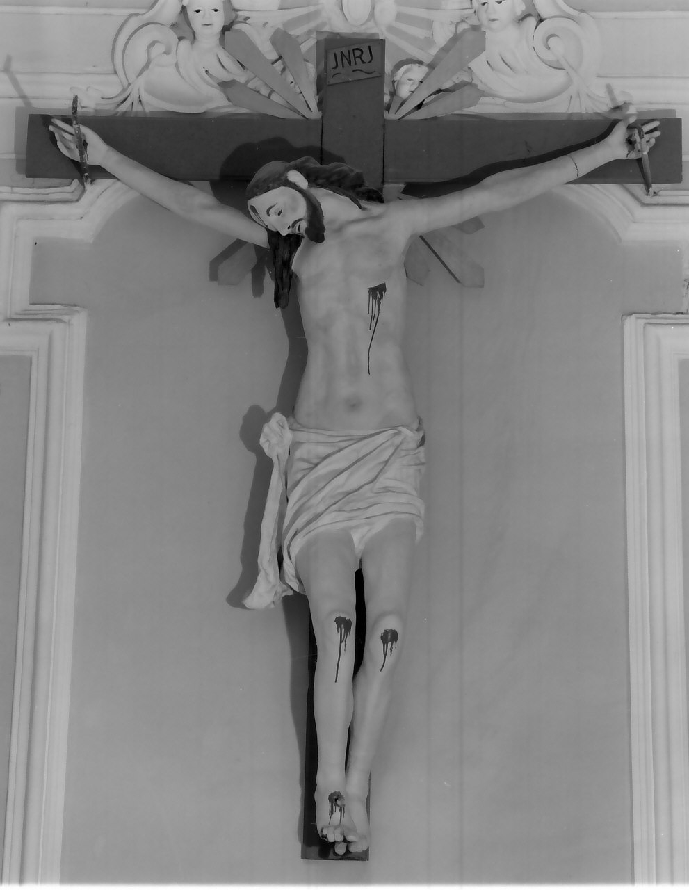 crocifisso, opera isolata - bottega Italia meridionale (inizio sec. XIX)