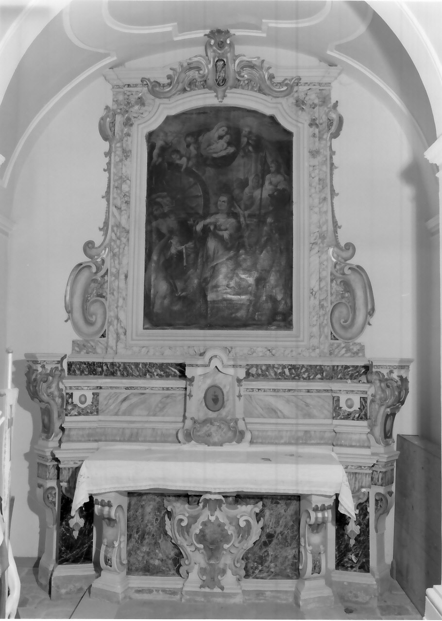 altare, opera isolata - bottega Italia meridionale (seconda metà sec. XVIII)