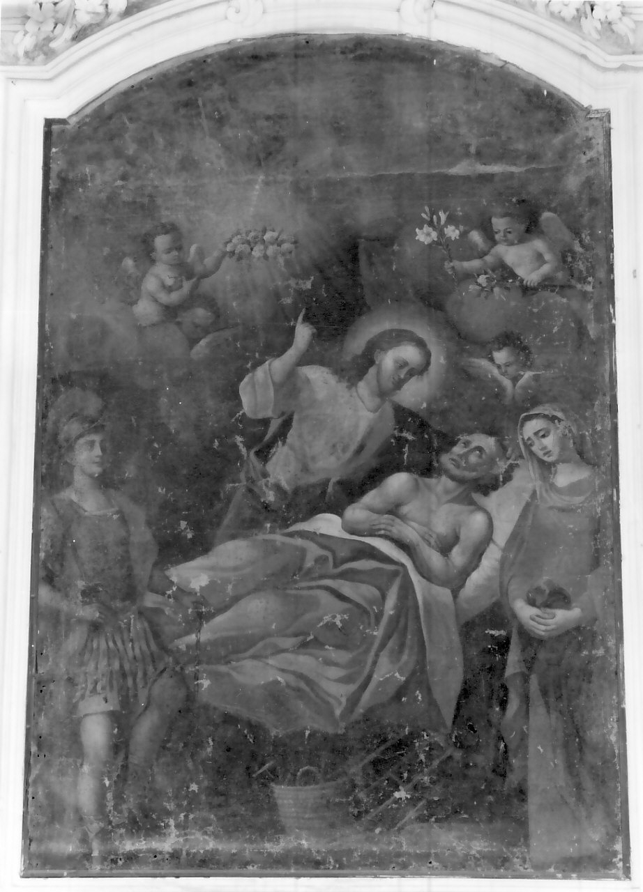 morte di San Giuseppe (dipinto, opera isolata) di Santanna Cristoforo (fine/inizio secc. XVIII/ XIX)