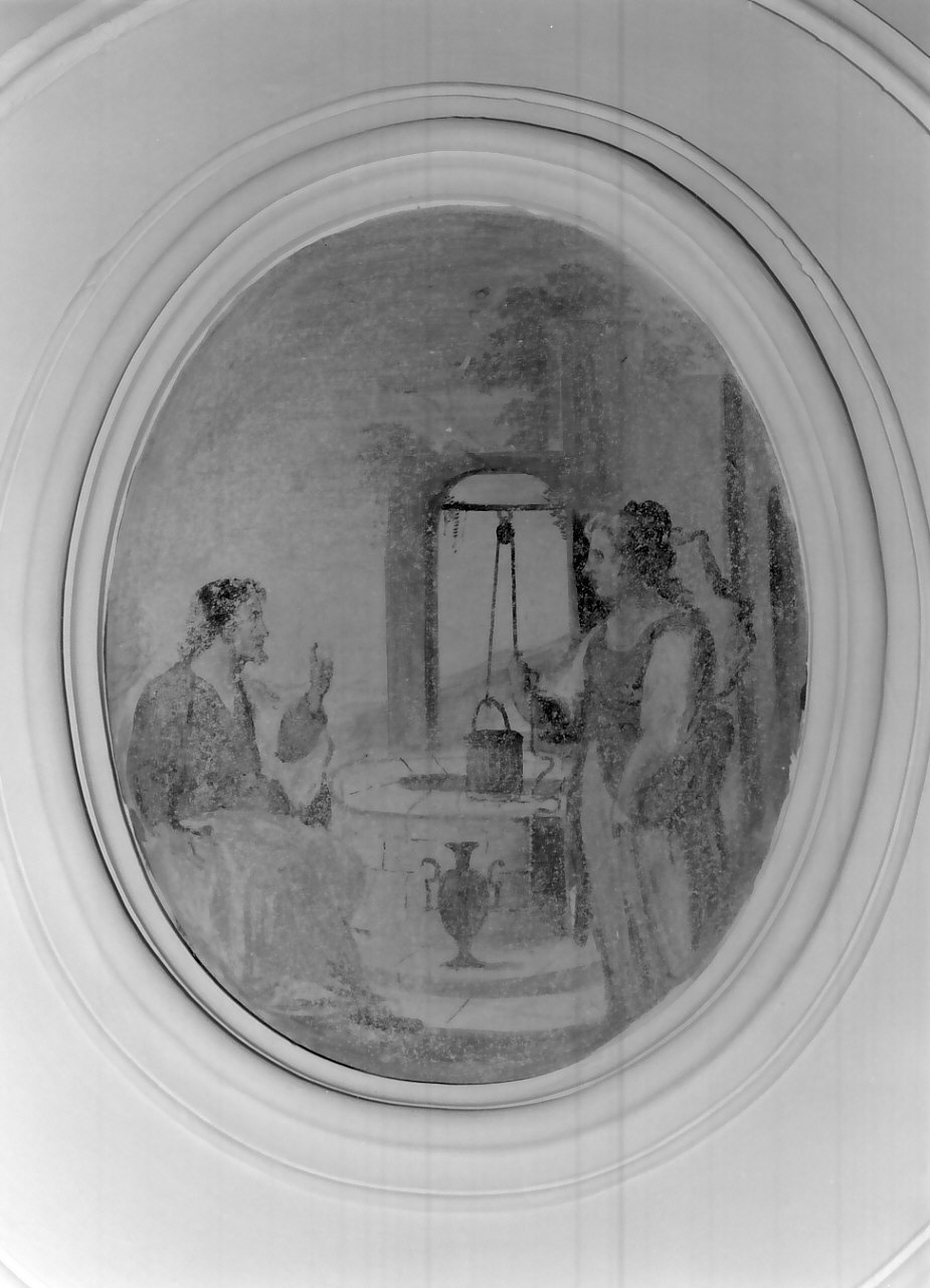 Cristo e la samaritana (dipinto, opera isolata) - ambito calabrese (inizio sec. XIX)