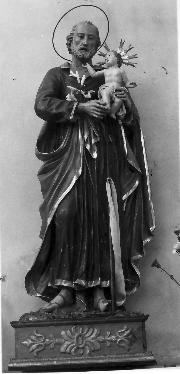 San Giuseppe e Gesù Bambino (statua, opera isolata) - bottega calabrese (fine sec. XIX)
