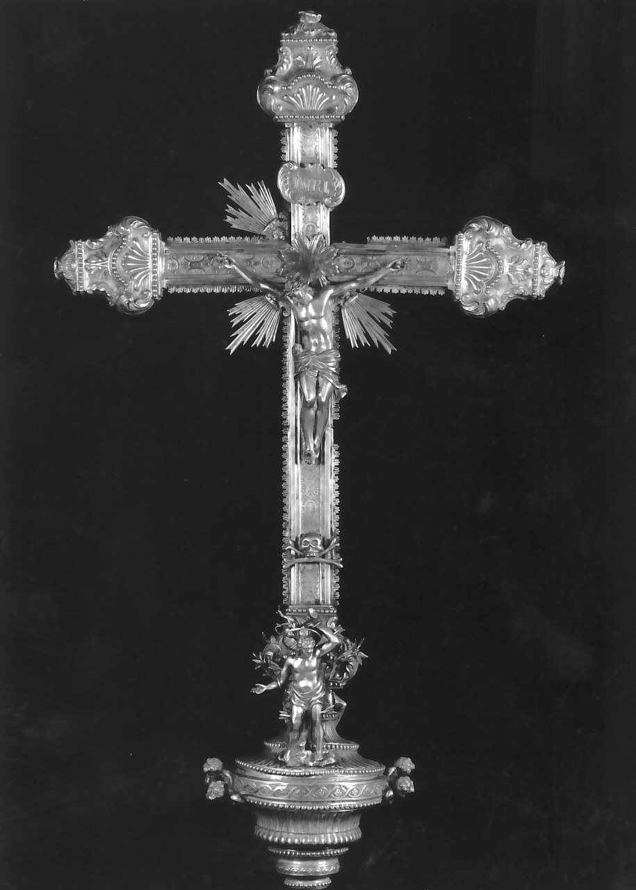 croce processionale - bottega napoletana (sec. XIX)