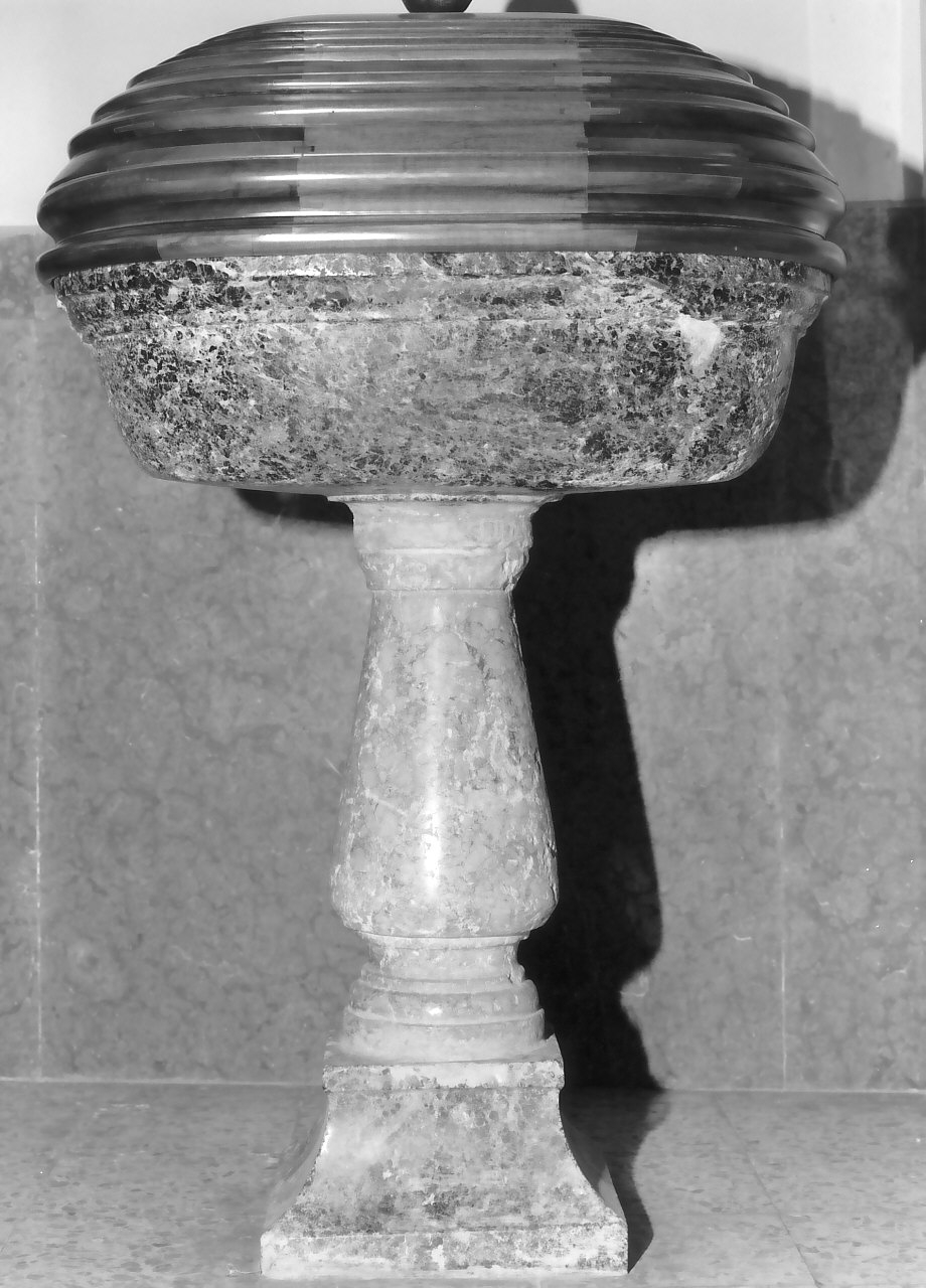 conca del fonte battesimale - bottega calabrese (sec. XVII)