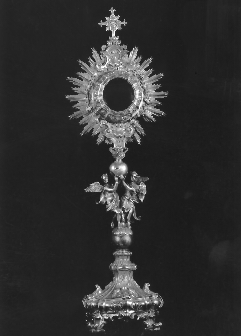 ostensorio - a raggiera, opera isolata - bottega Italia meridionale (sec. XIX)