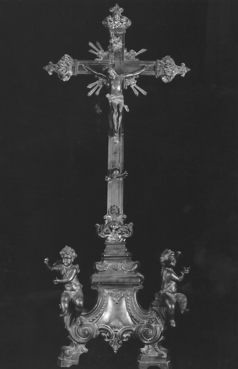 croce d'altare, opera isolata - bottega Italia meridionale (sec. XVIII)