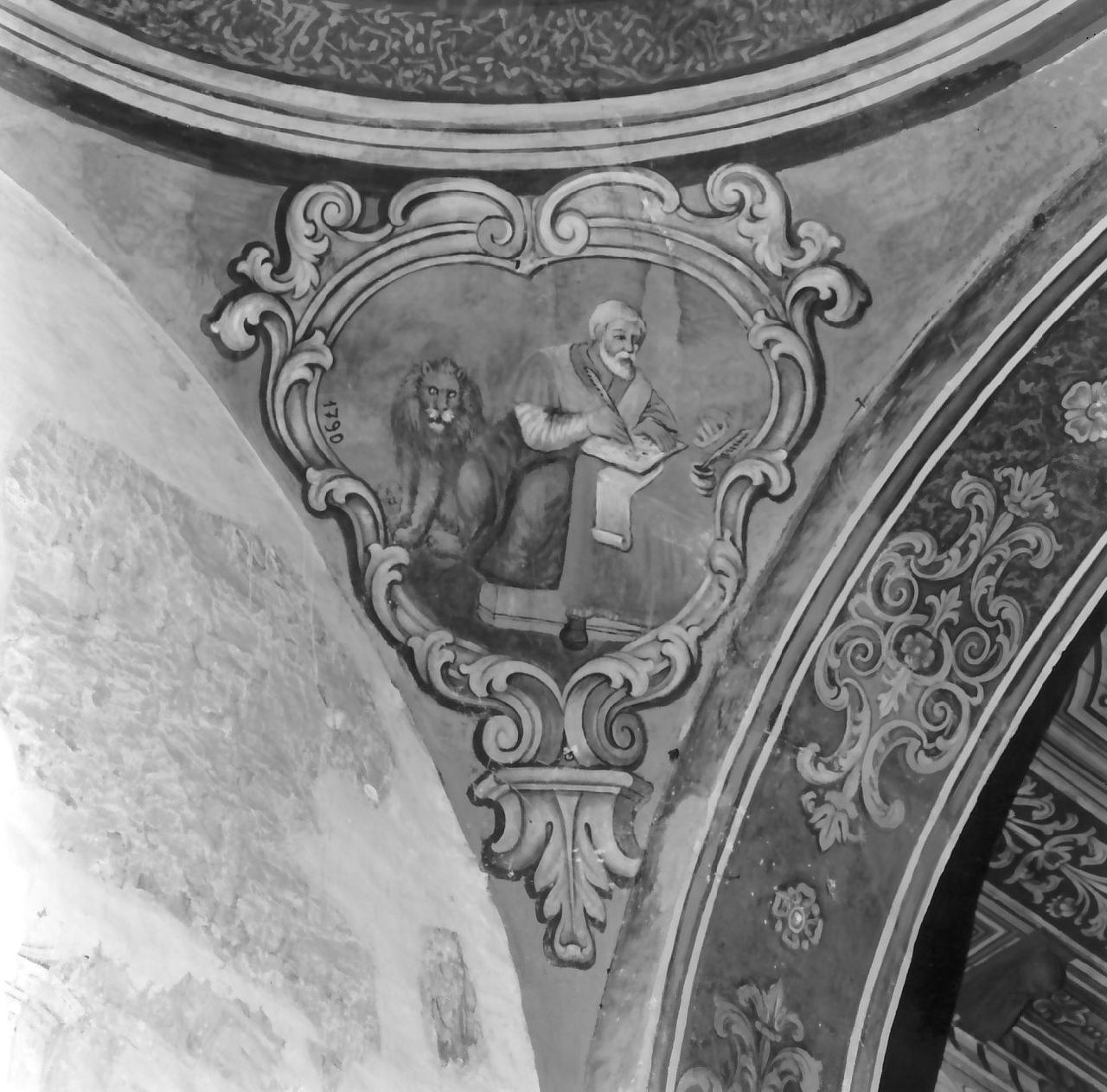 San Luca scrive il vangelo (dipinto, elemento d'insieme) - ambito calabrese (sec. XVIII)