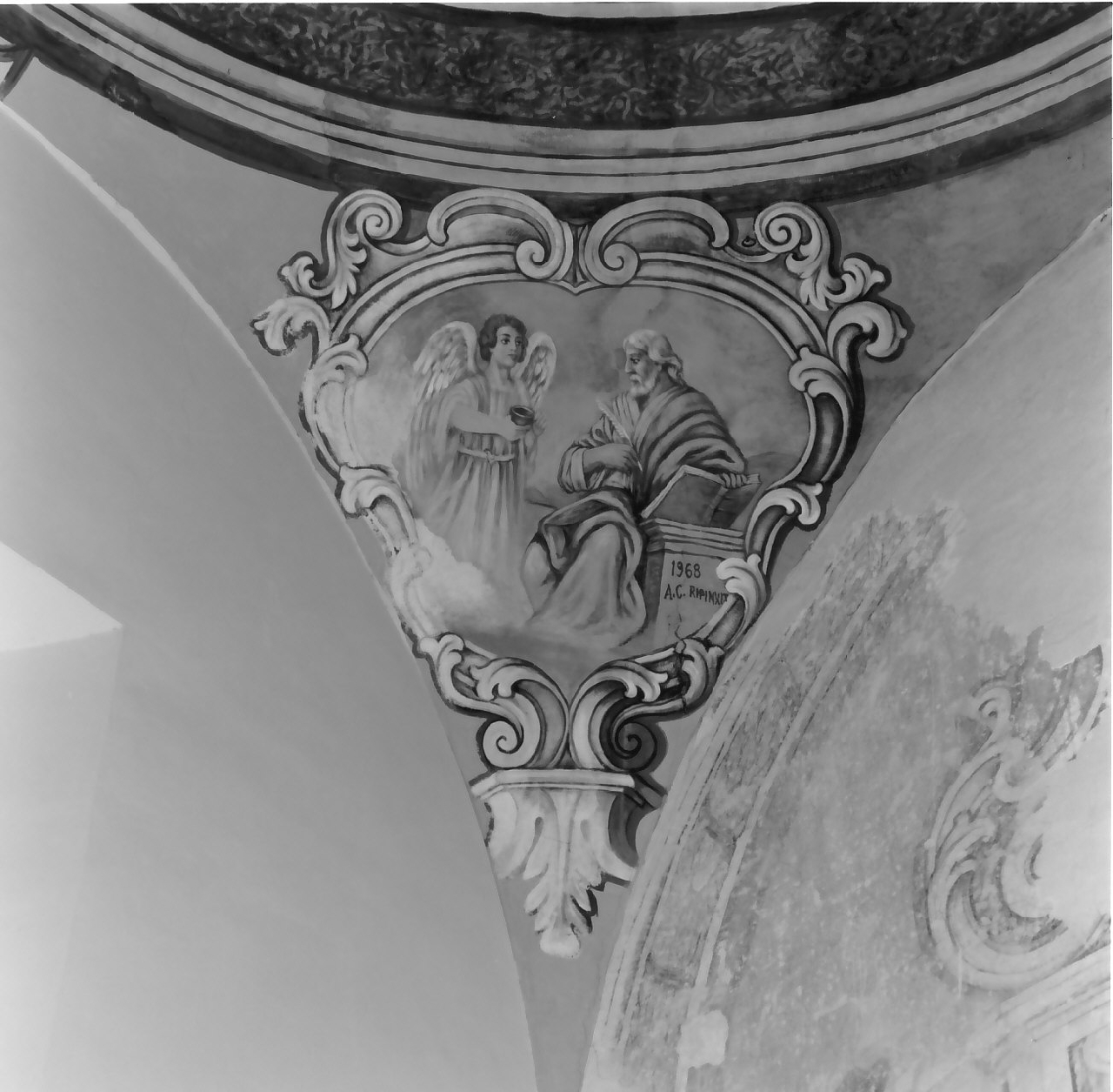 San Matteo e l'angelo (dipinto, elemento d'insieme) - ambito calabrese (sec. XVIII)