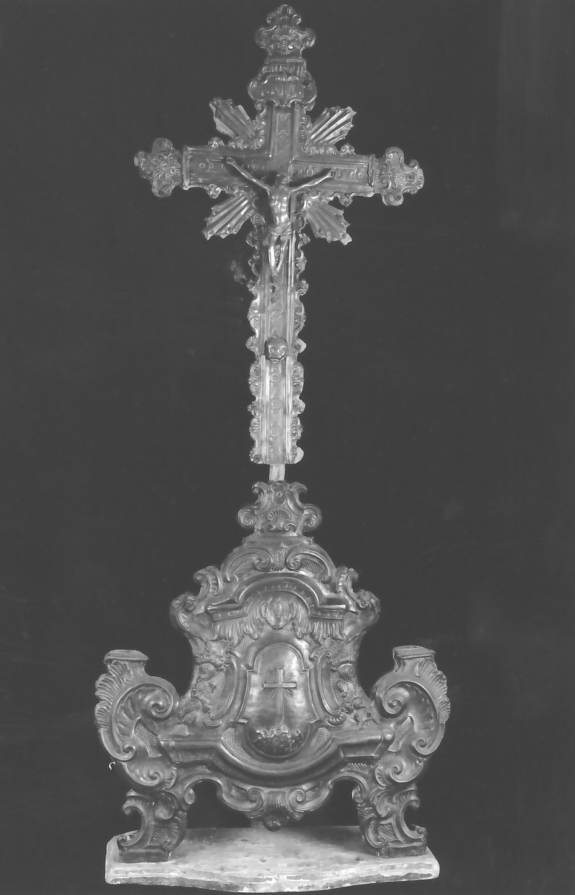 croce d'altare, opera isolata - bottega Italia meridionale (sec. XIX)