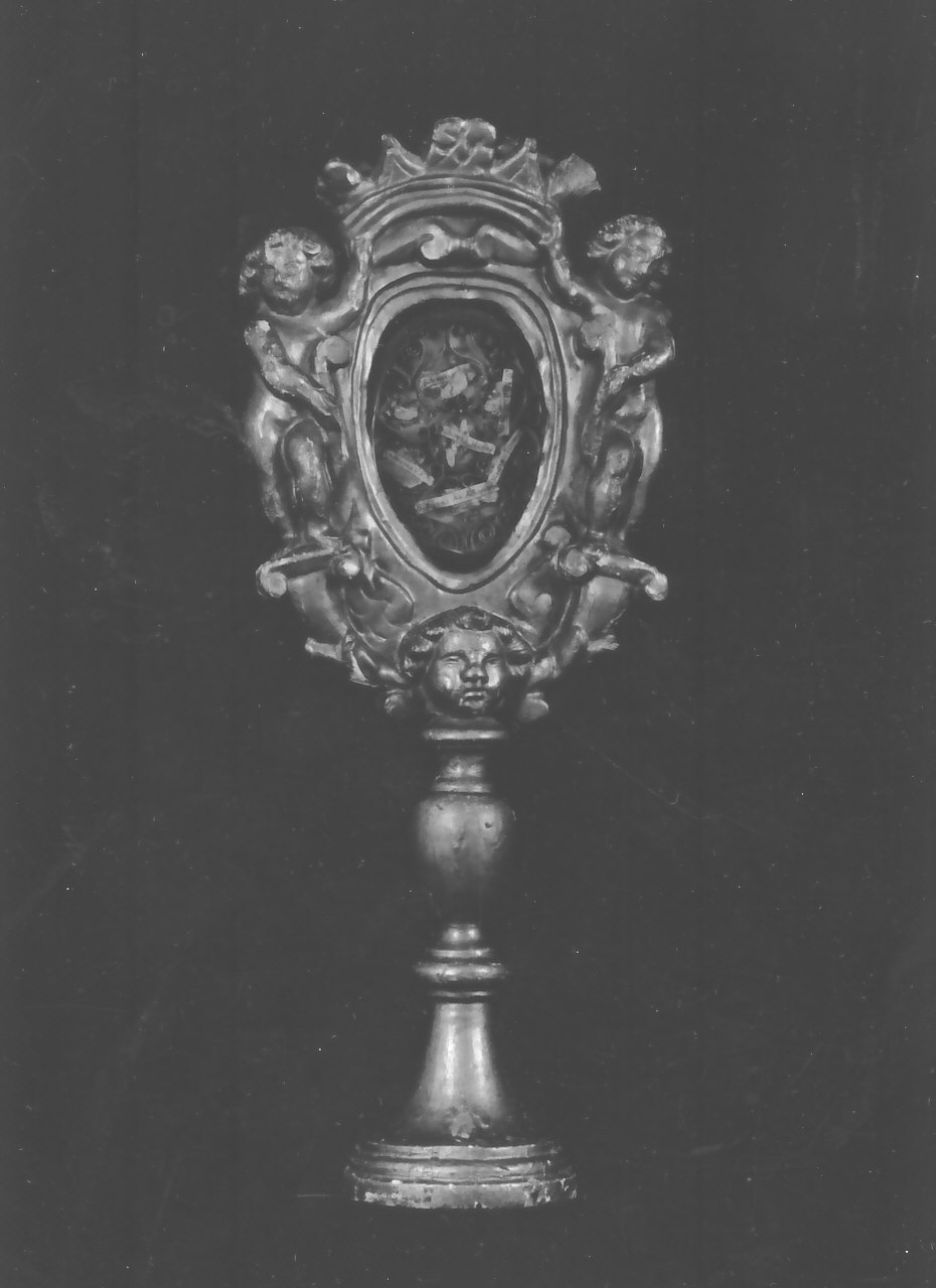 reliquiario - a ostensorio, opera isolata - bottega Italia meridionale (sec. XVIII, sec. XIX)