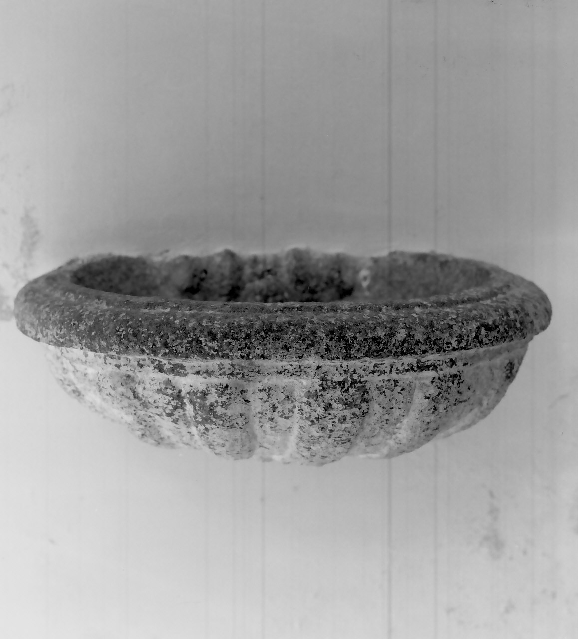 acquasantiera - a conchiglia - bottega calabrese (sec. XVIII, sec. XIX)