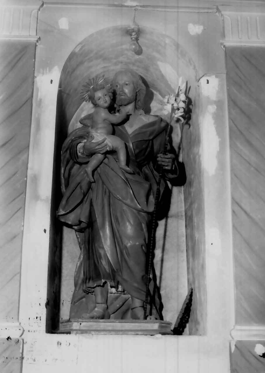 San Giuseppe e Gesù Bambino (statua) - bottega Italia meridionale (fine/inizio secc. XVIII/ XIX)
