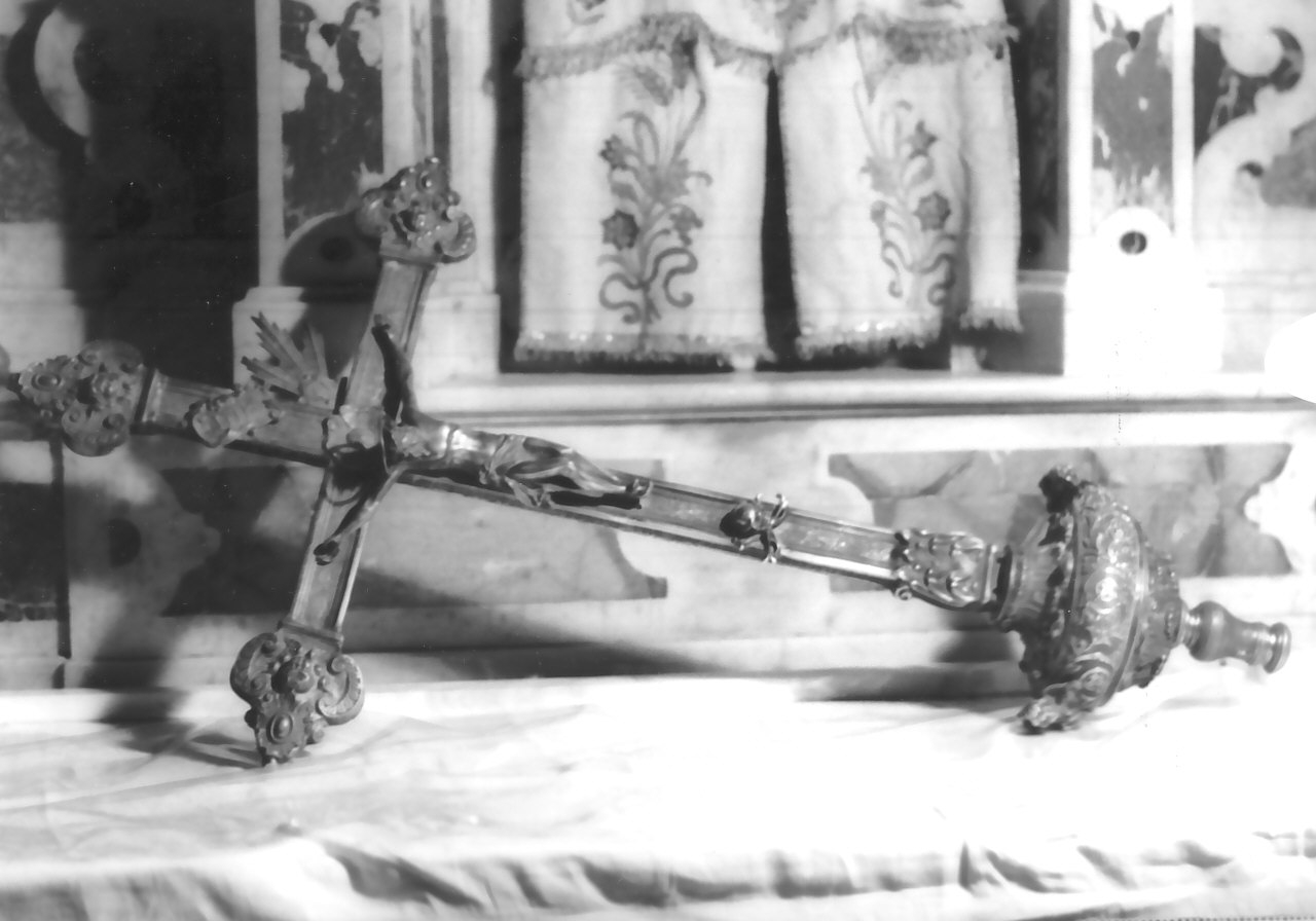 croce processionale - bottega napoletana (seconda metà sec. XIX)