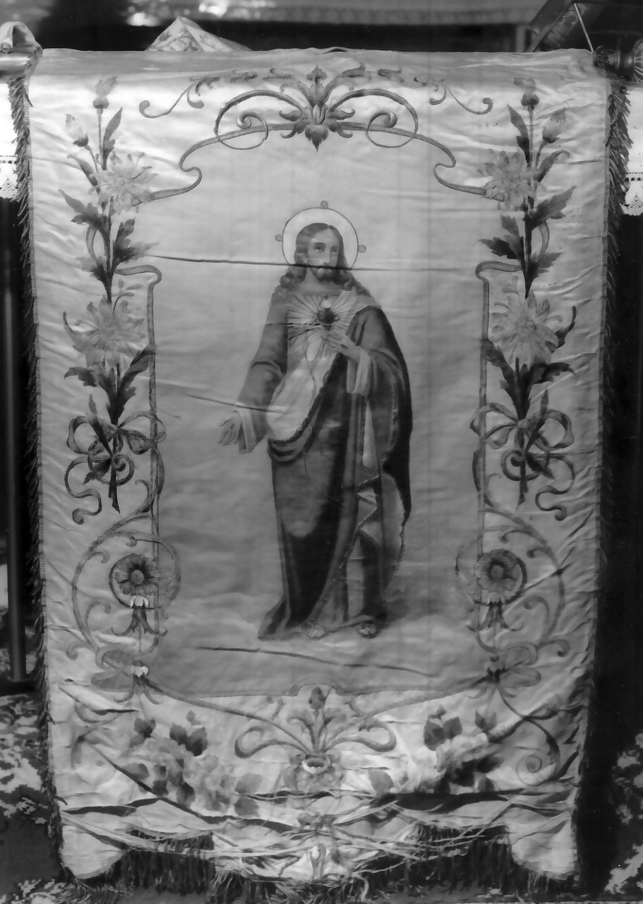 Sacro Cuore di Gesù (stendardo processionale) - manifattura calabrese (sec. XIX)