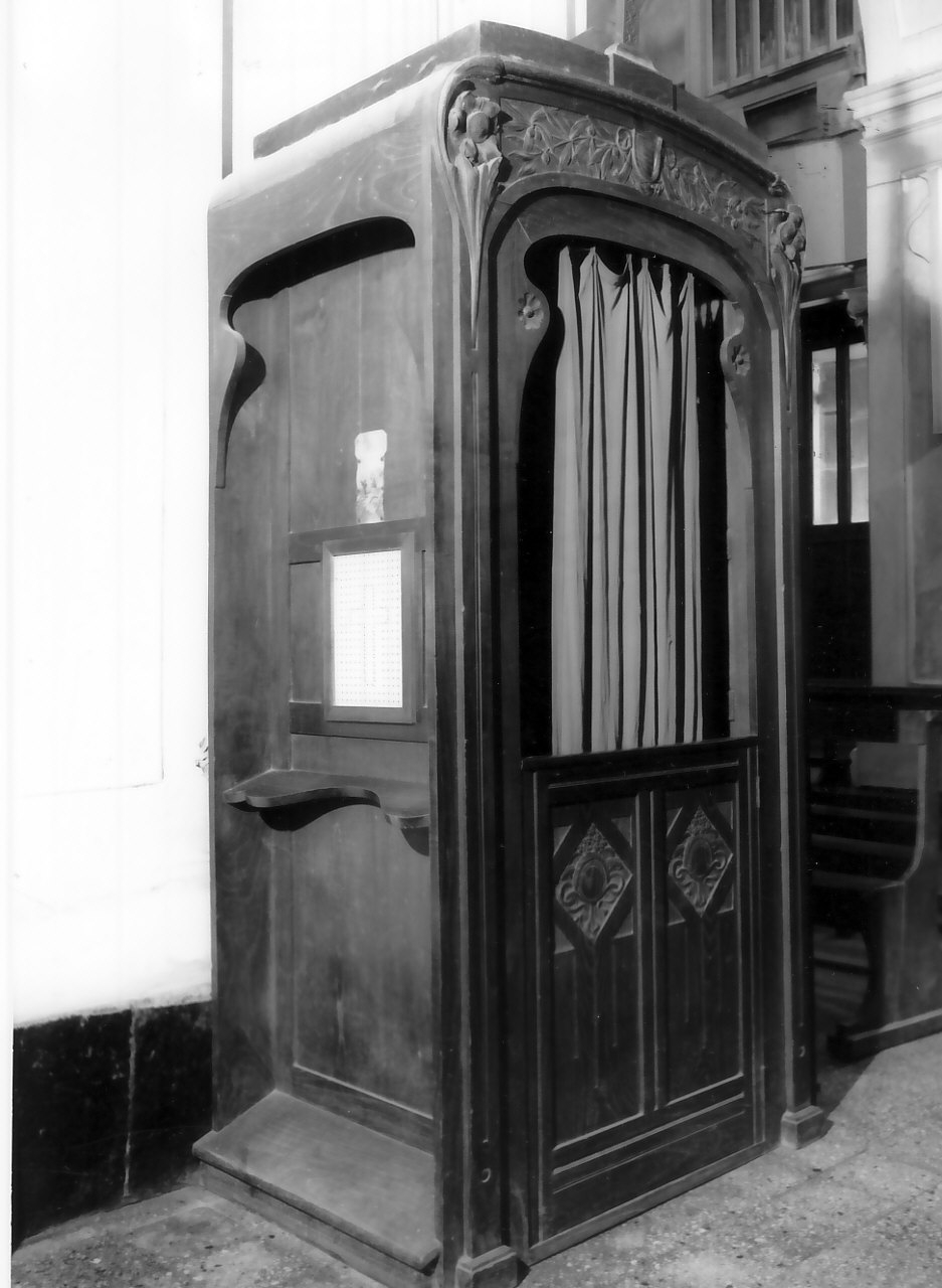 confessionale - bottega Italia meridionale (fine/inizio secc. XIX/ XX)