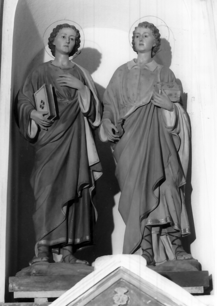 Santi Cosma e Damiano (gruppo scultoreo) di Malecore Giuseppe (inizio sec. XX)