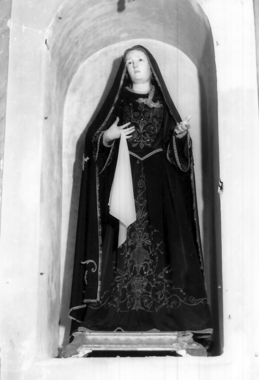 Madonna Addolorata (manichino) - bottega Italia meridionale (fine/inizio secc. XIX/ XX)