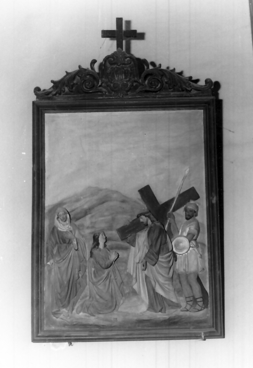 stazione VIII: Gesù consola le donne di Gerusalemme (rilievo, ciclo) - bottega Italia meridionale (fine/inizio secc. XIX/ XX)